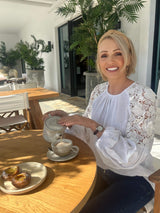 Cody Linen Lace Blouse