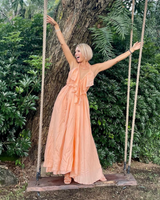 Poppy Dress, Cantaloupe