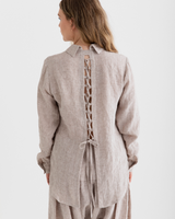 Edi Shirt Crushed Linen, Oatmeal