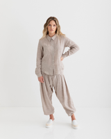 Edi Shirt Crushed Linen, Oatmeal