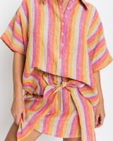 Talia Short Skirt, Roman Stripe