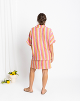 Talia Short Skirt, Roman Stripe