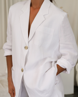 Diaz Blazer, White
