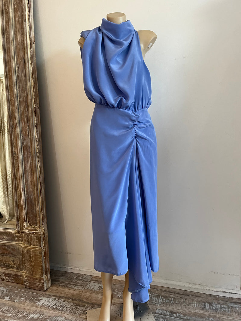 Kate Dress Silk, Hyacinth Blue