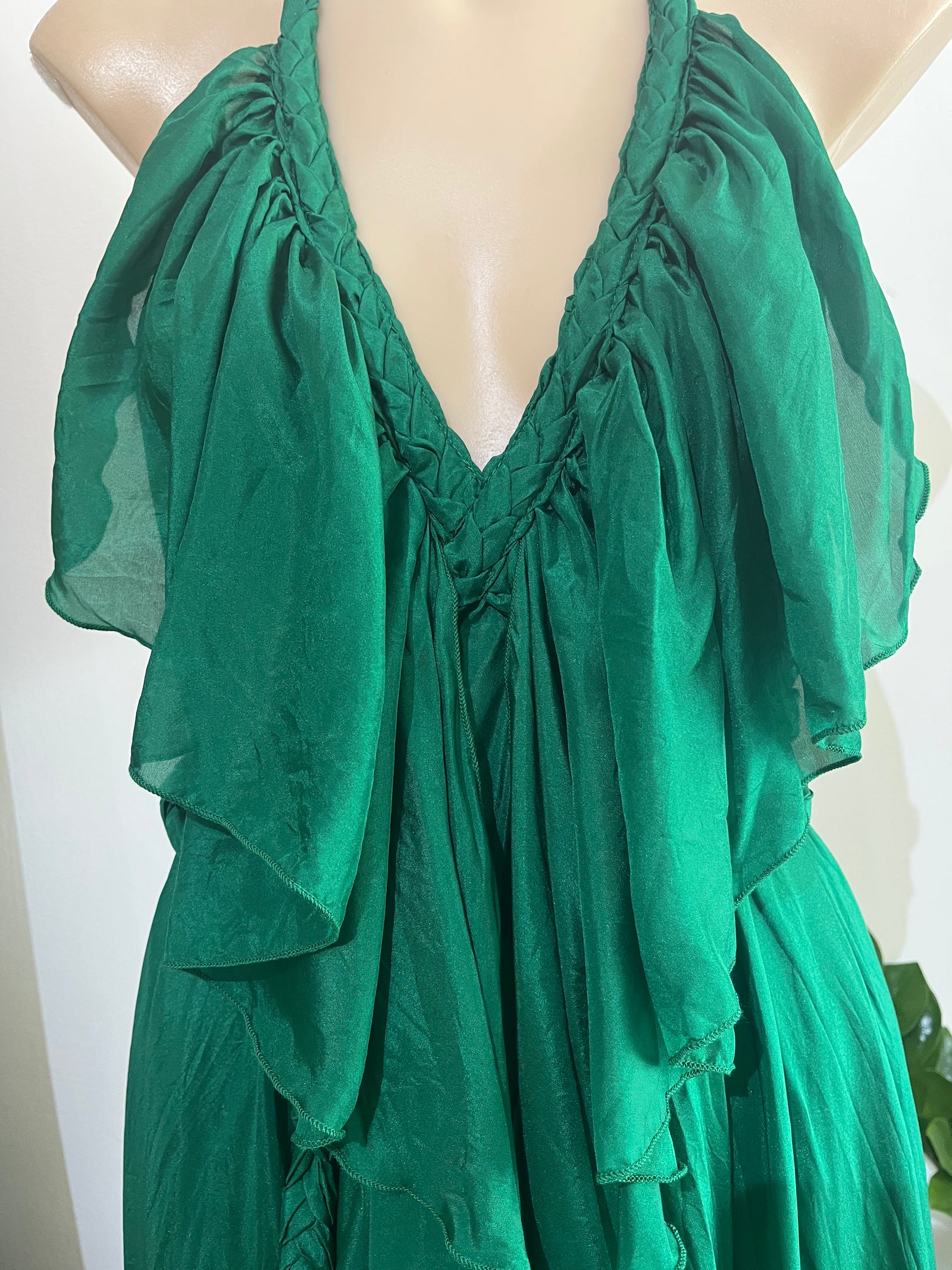 Poppy Dress Long, Fern Green  LISA BROWN