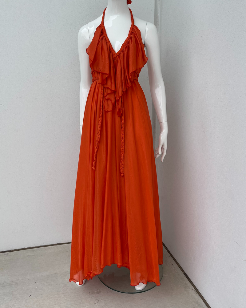 Poppy Dress, Tangerine